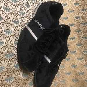 COACH WOMEN'S BLACK SNEAKERS SIZE 8.5